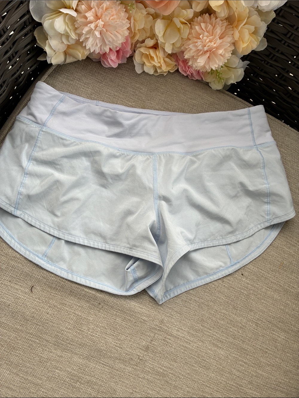 lululemon athletica Pale Blue Lightweight Running Shorts